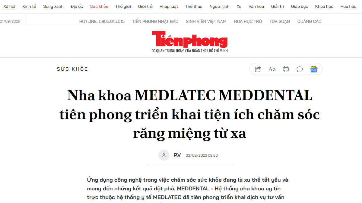 Hình minh họa tiện ích chăm sóc răng miệng từ xa của MedDental